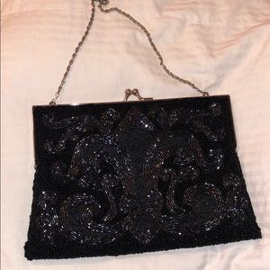 Aqua evening bag